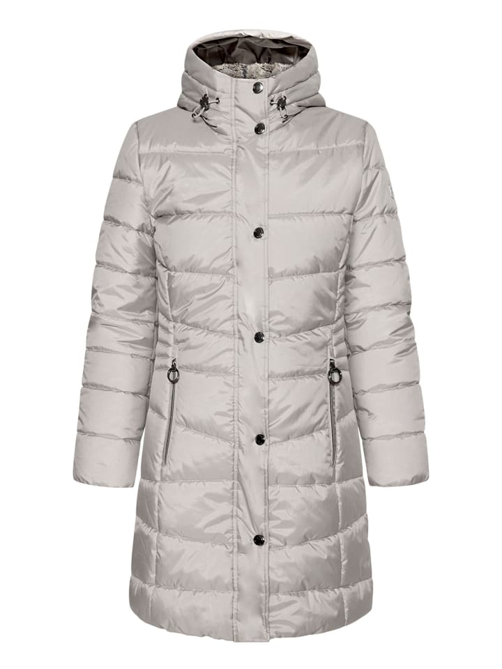 Outdoorjacke mit Kapuze in Silver Cloud
