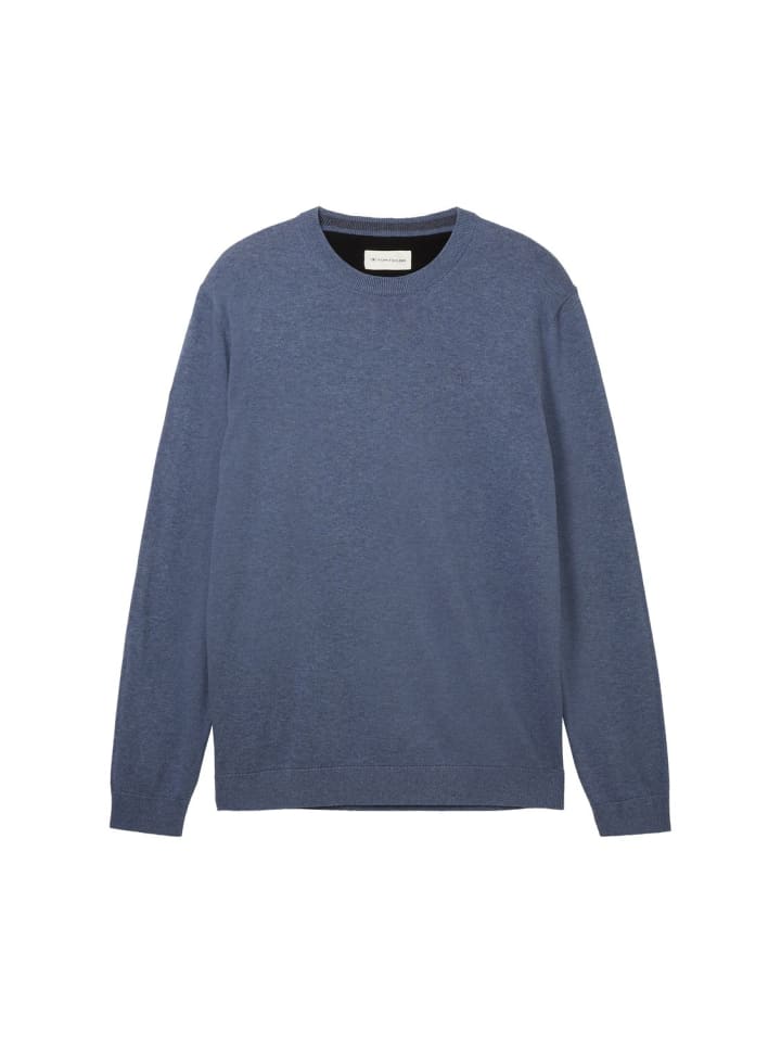 Pullover BASIC CREWNECK in Blau