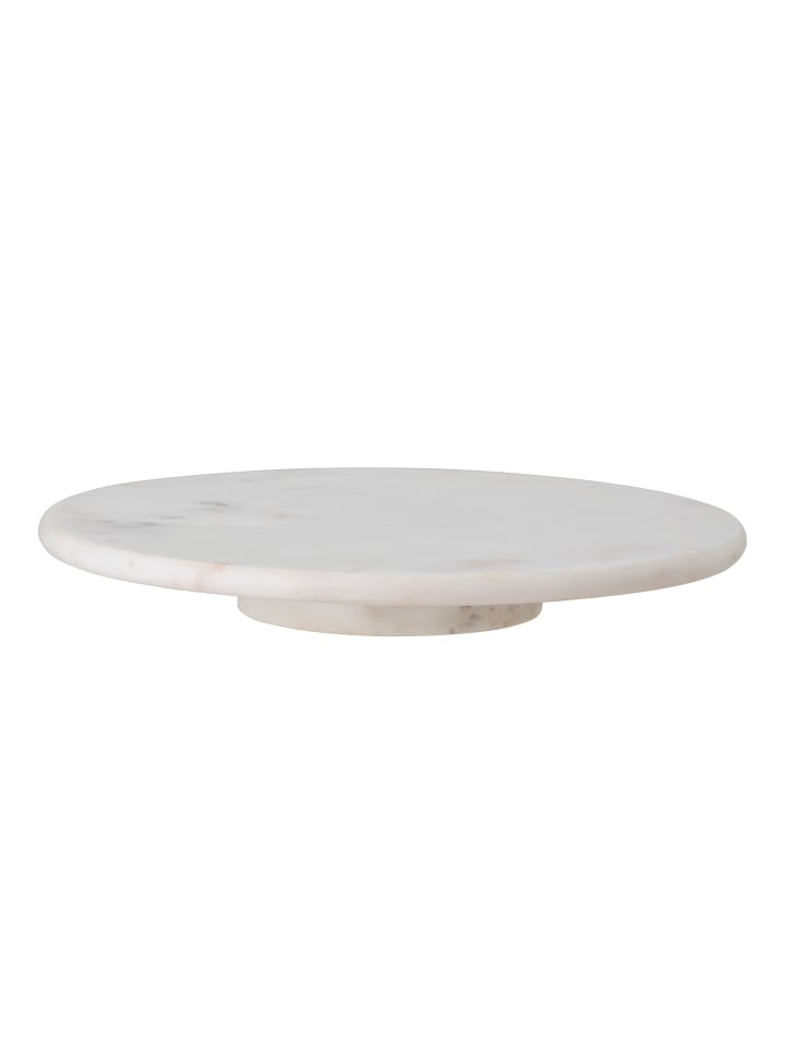Servierplatte ELLIN Marmor Weiß 36 cm Drehbar