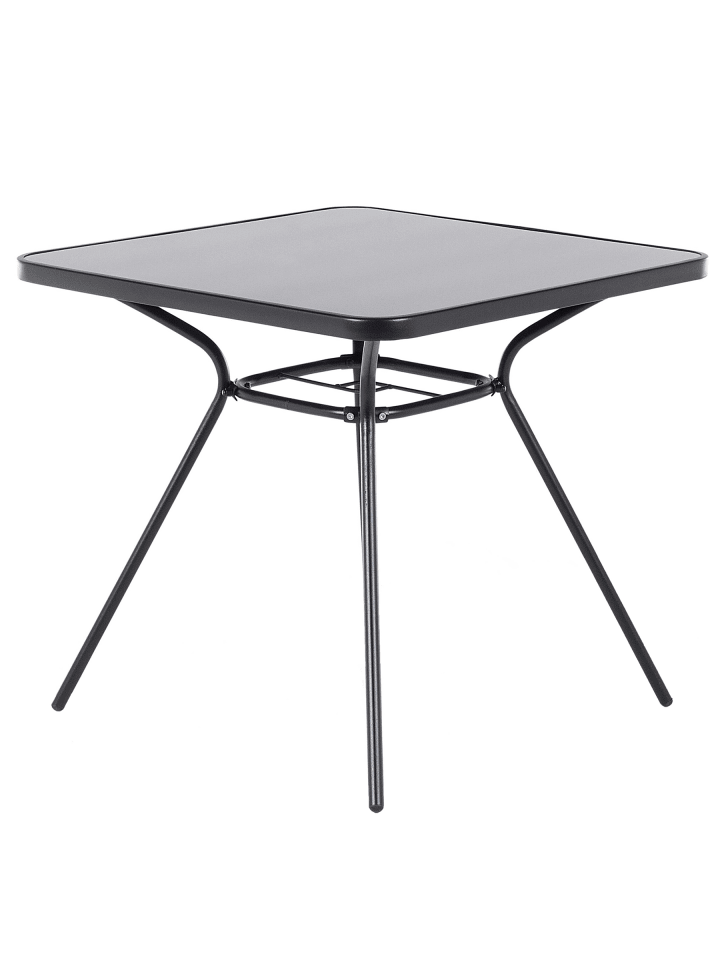 Outdoor Bistrotisch LIVO in Schwarz - (W) 80 x (H) 72 x (L) 80 cm