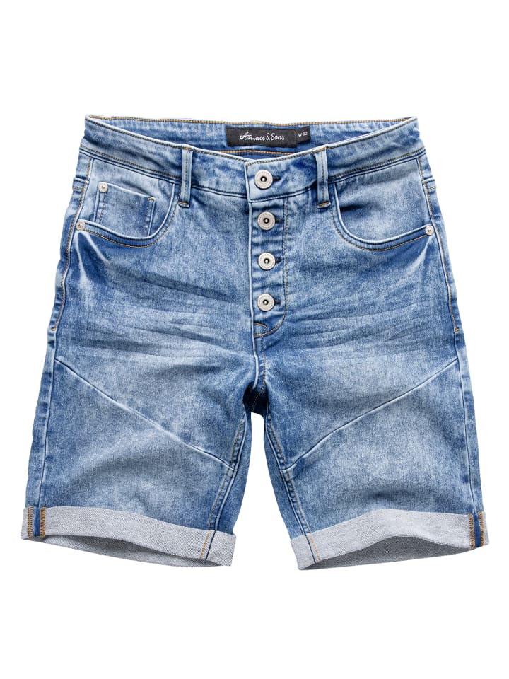 Jeansshorts NILES in Hellblau