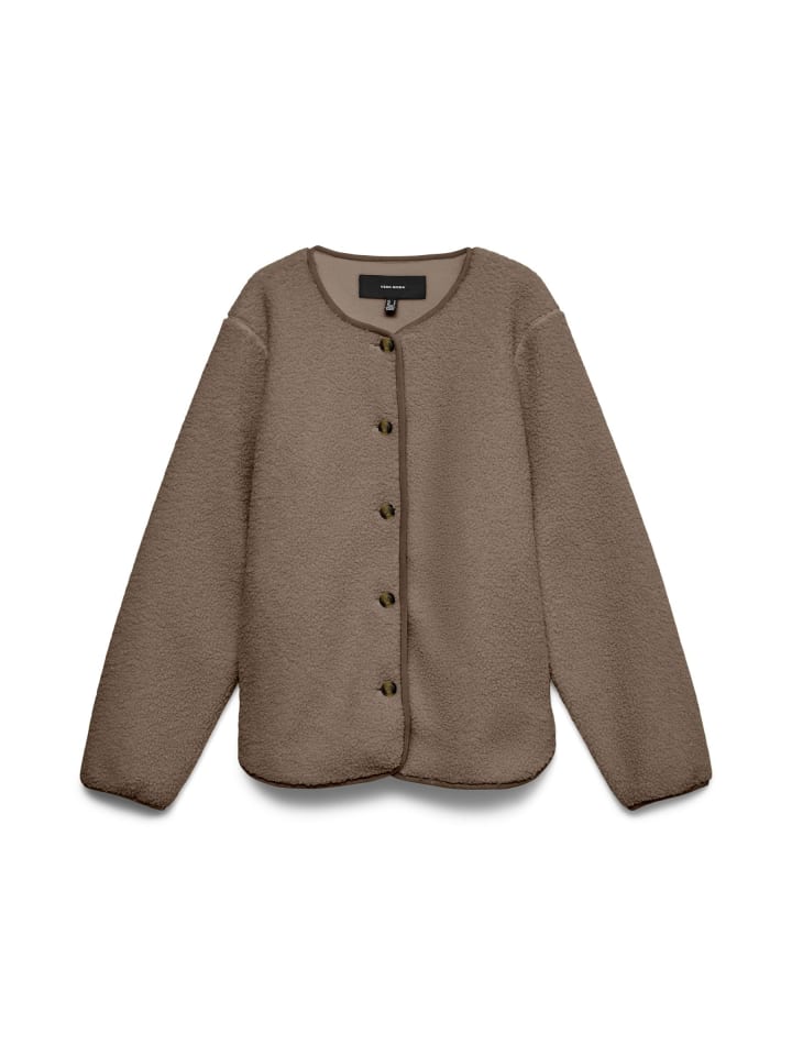 Teddyfell Jacke in Fossil