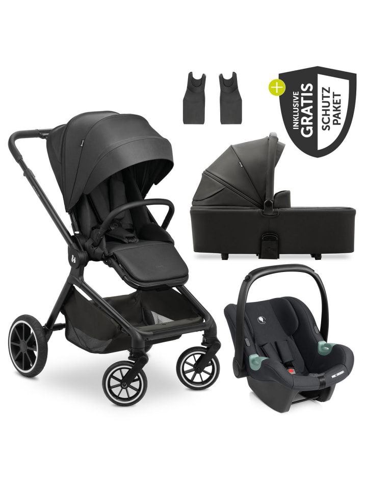 3in1 Kinderwagen-Set Move N Care Trio in black