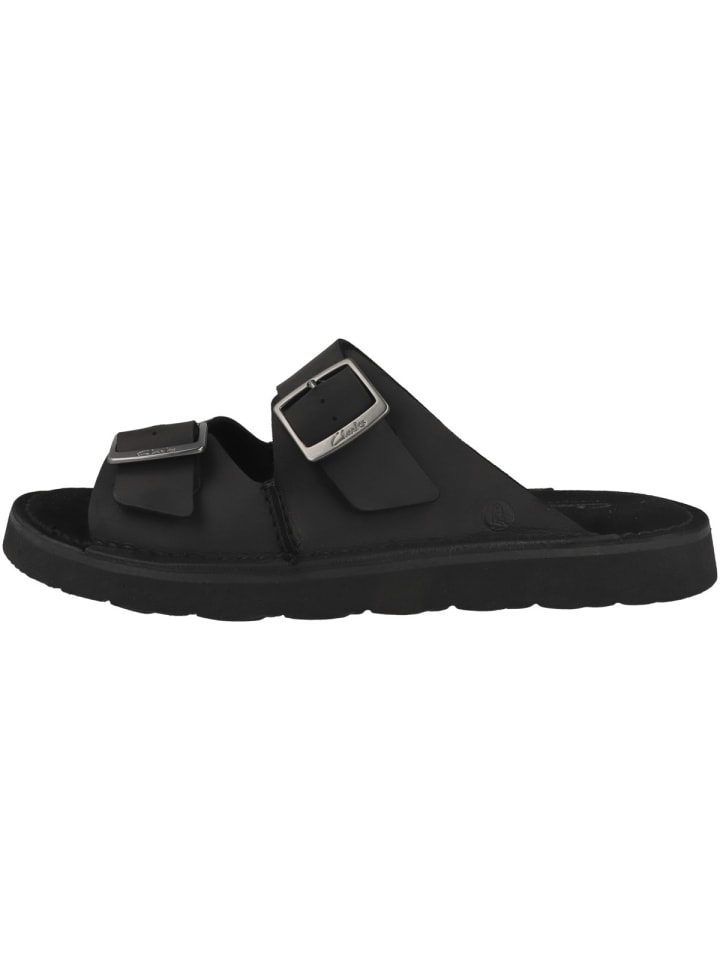 Pantolette Solsbury Strap in schwarz