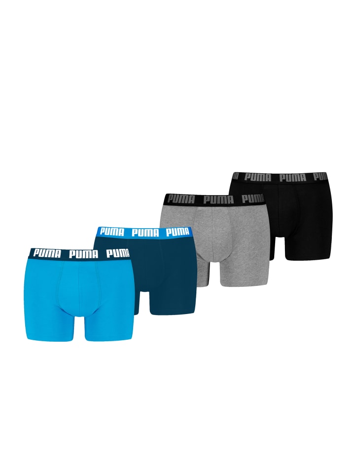 Boxershorts PUMA MEN EVERYDAY BASIC BOXERS 2P in 036 - Blue / Grey Melange