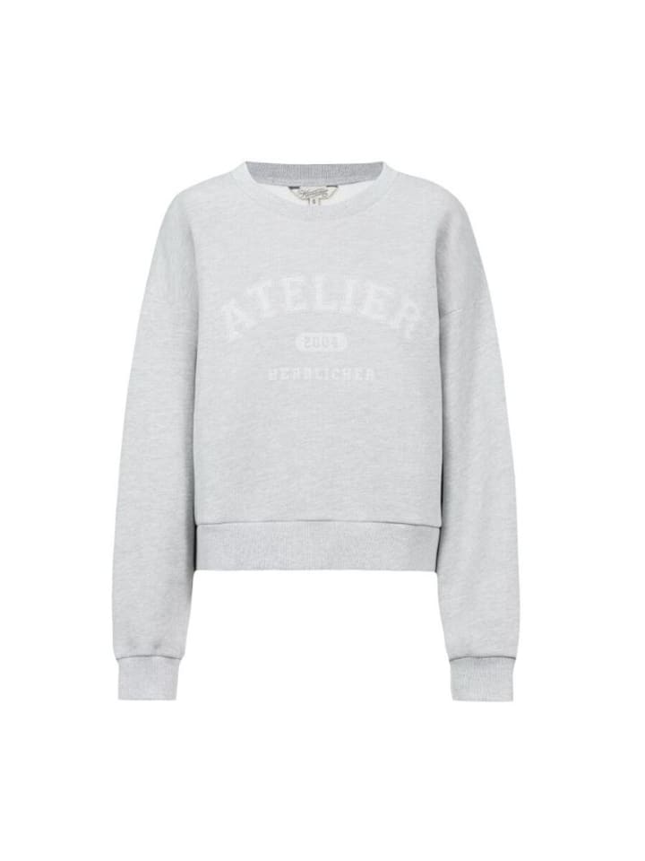 Christy Cropped Sweat Peached in Grey