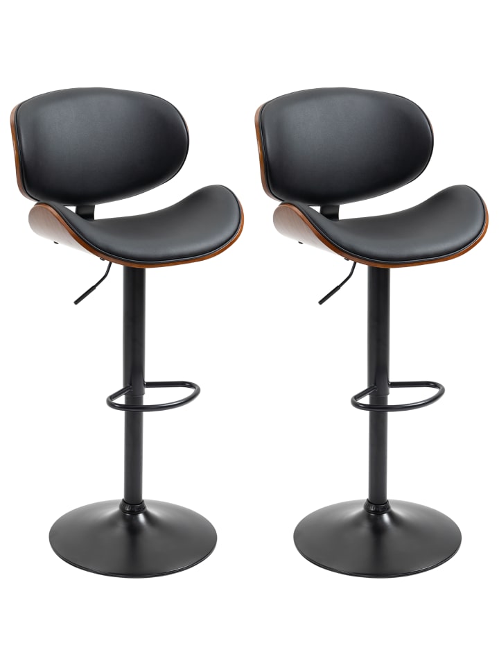 Barhocker in Schwarz 53L x 52B x 112H cm