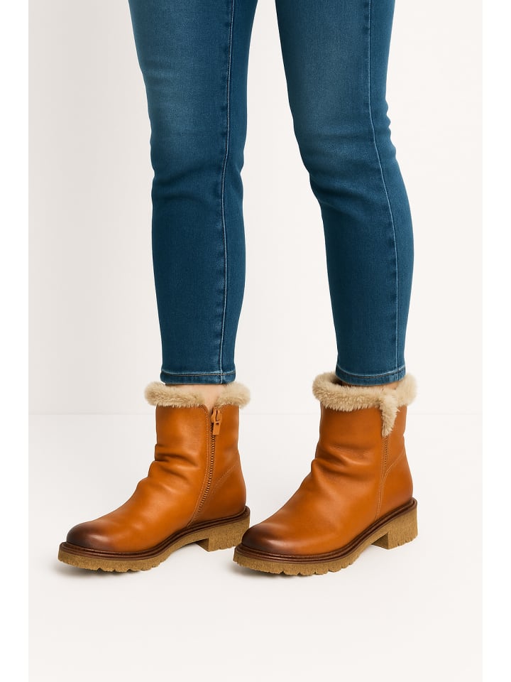 Stiefelette Hellbraun