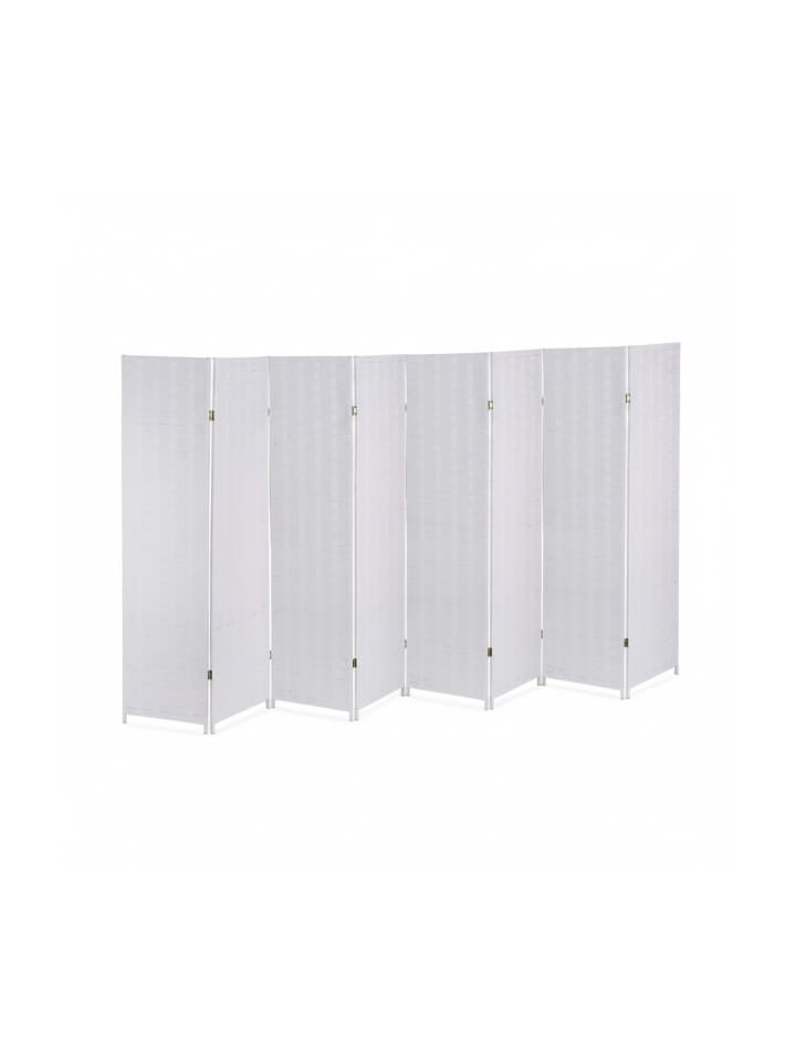 Paravent in Weiß - (B)320 x (H)170 cm
