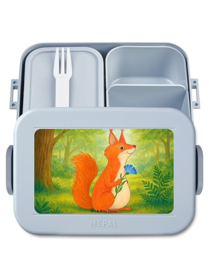 MEPAL Bentobox Eichhörnchen Blume Design ohne S... in Blau Pastell