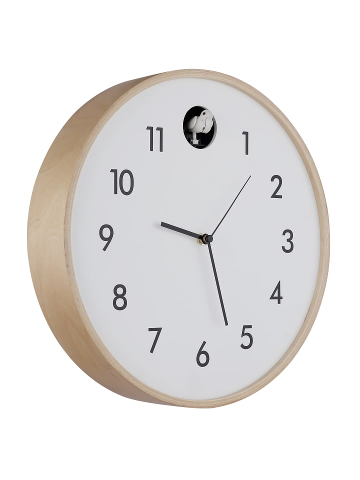 Wanduhr "CLOCKY" in brown