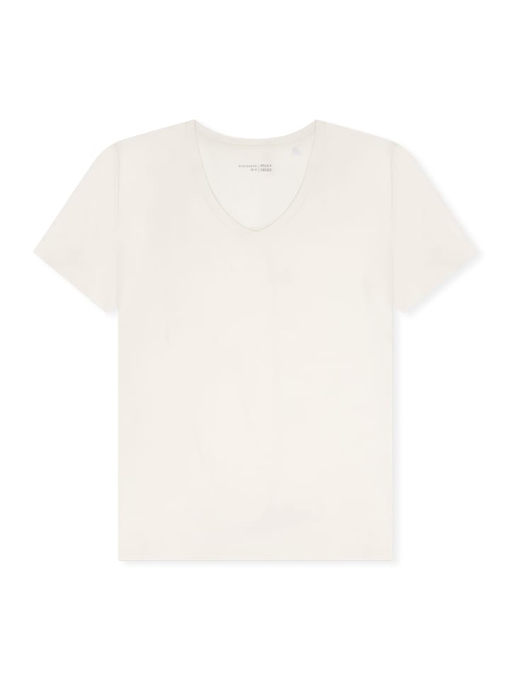 Schlafanzug Oberteil Mix & Relax in Offwhite