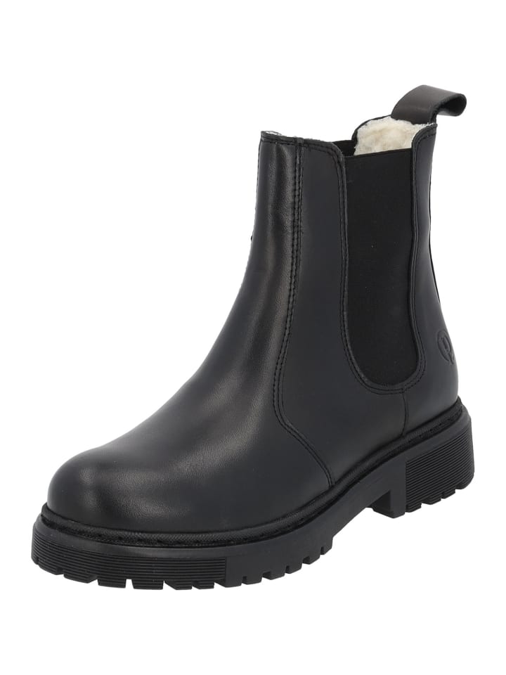 Chelsea Boots Alicudi in Schwarz Glanz