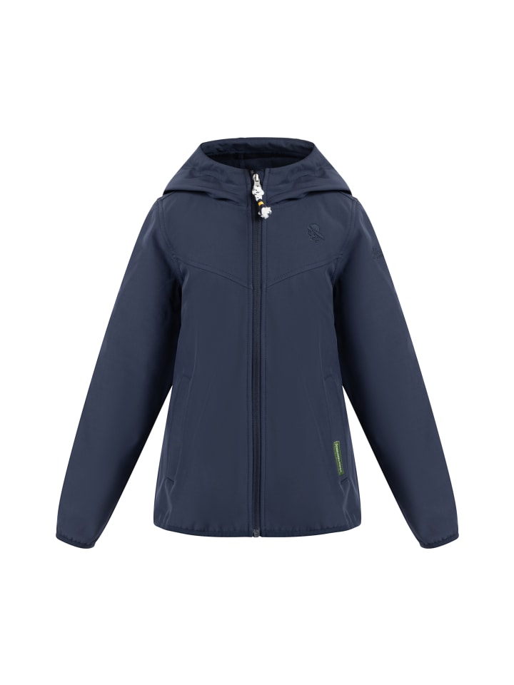 Jungen Softshelljacke in Marine
