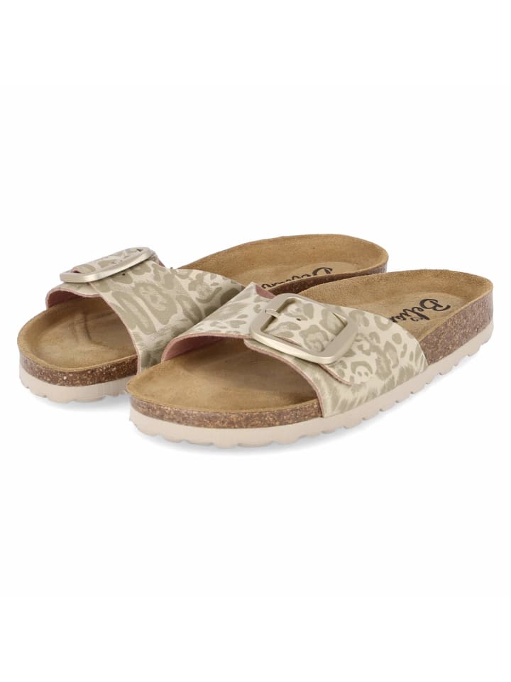 Pantoletten in beige