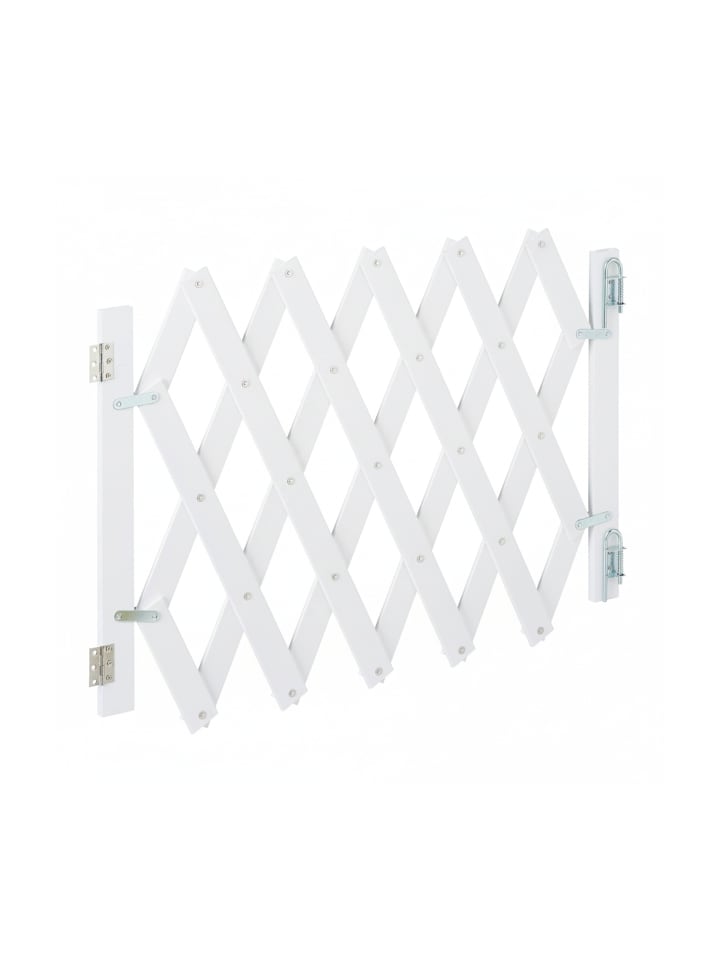 Hundeabsperrgitter in Weiß - (B)108,5 x (H)47,5 cm