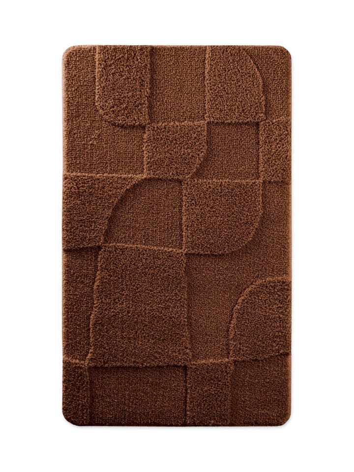 Badematte "Davie" in Nuss Braun