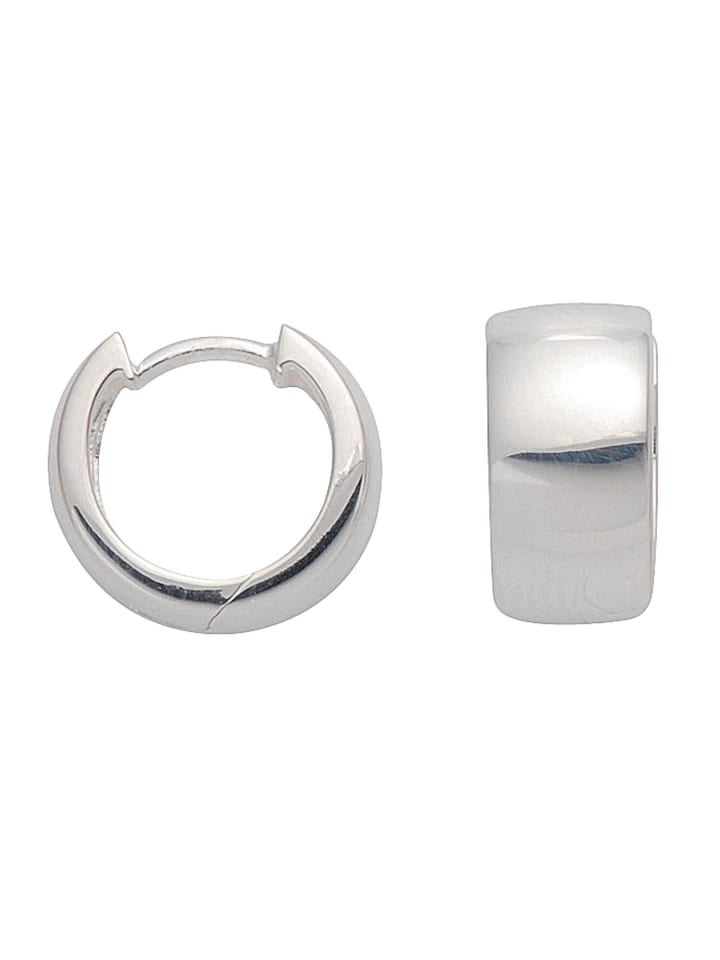 925 Silber Ohrringe / Creolen Ø 14 mm in silber