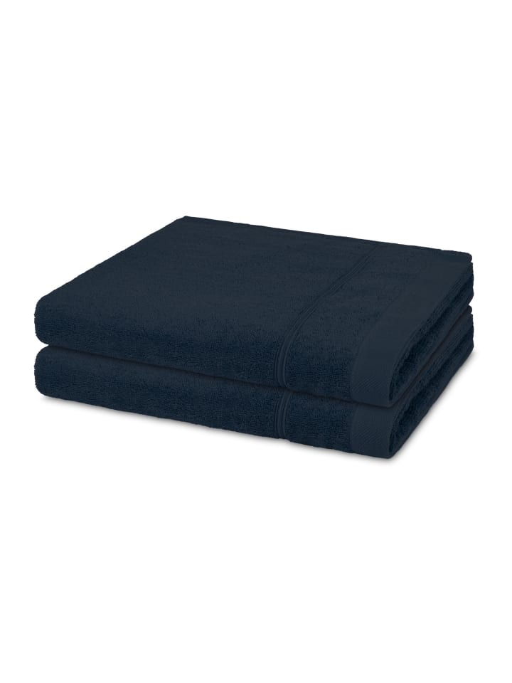 2 X Duschtuch im Set Rubin in Denim