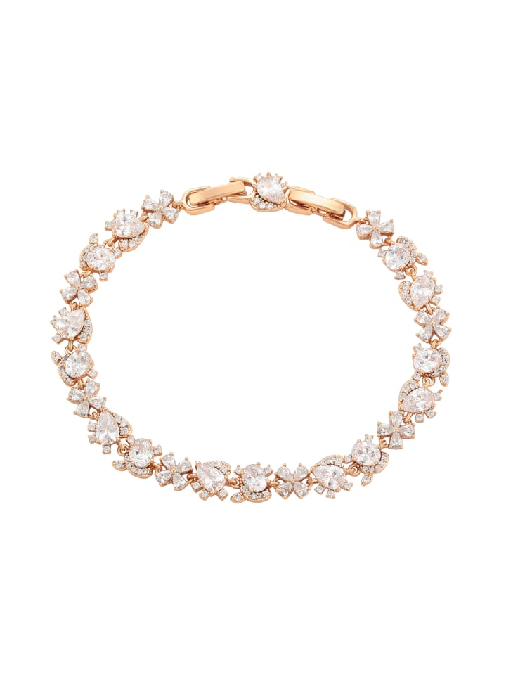Women Bracelet in Rose Gold White