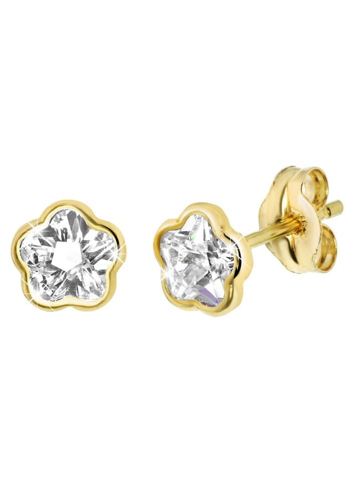 585 Gold Ohrringe Pentagon