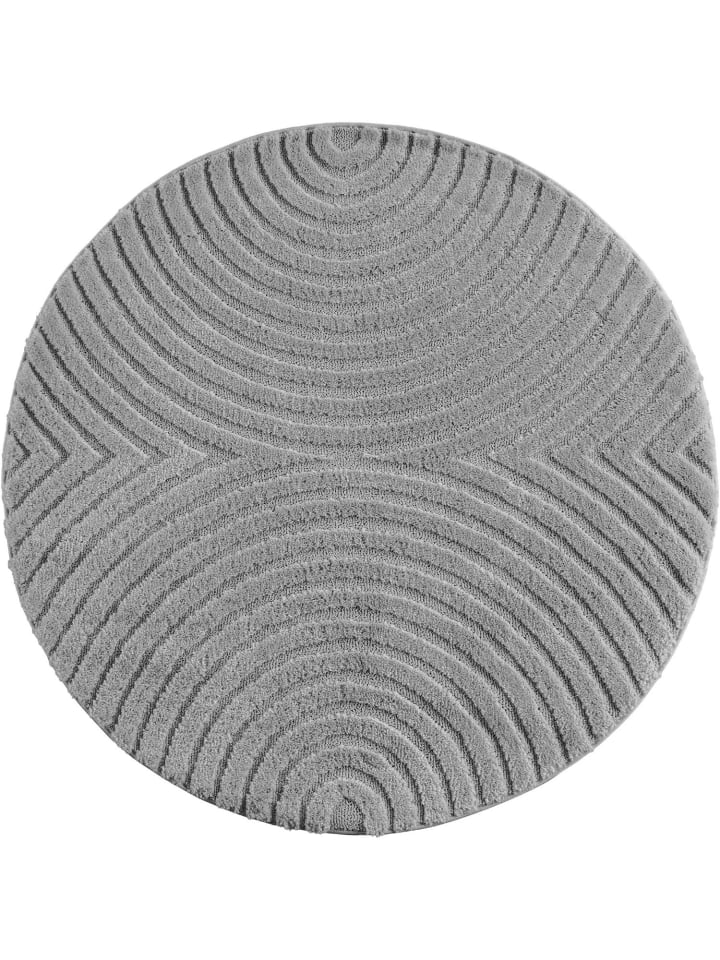 Kurzflor Teppich Art 1122 in Silber