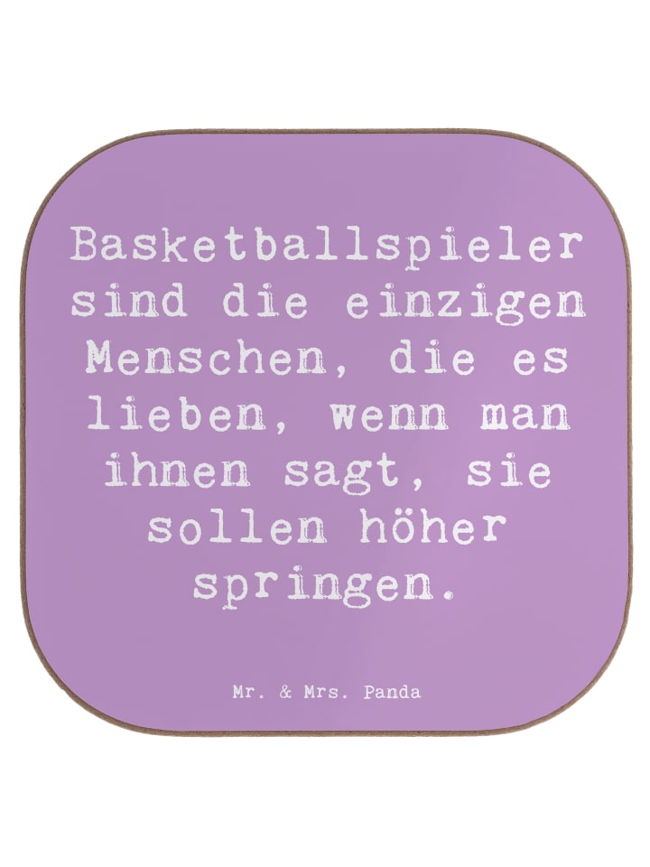 Untersetzer Spruch Basketball Motivation mit Sp... in Lavendeltraum