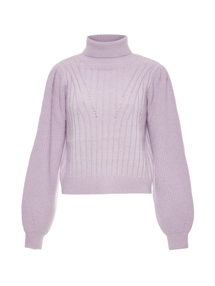 Damen Rollkragenpullover in LAVENDEL