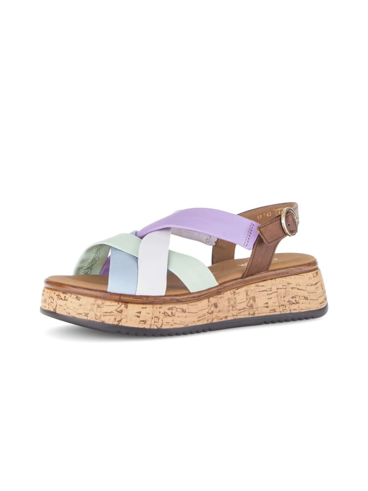 Plateau Sandalen in multicolour