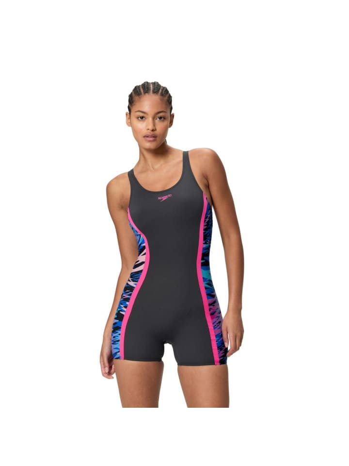 Hyperboom Legsuit mit langem Bein in schwarz