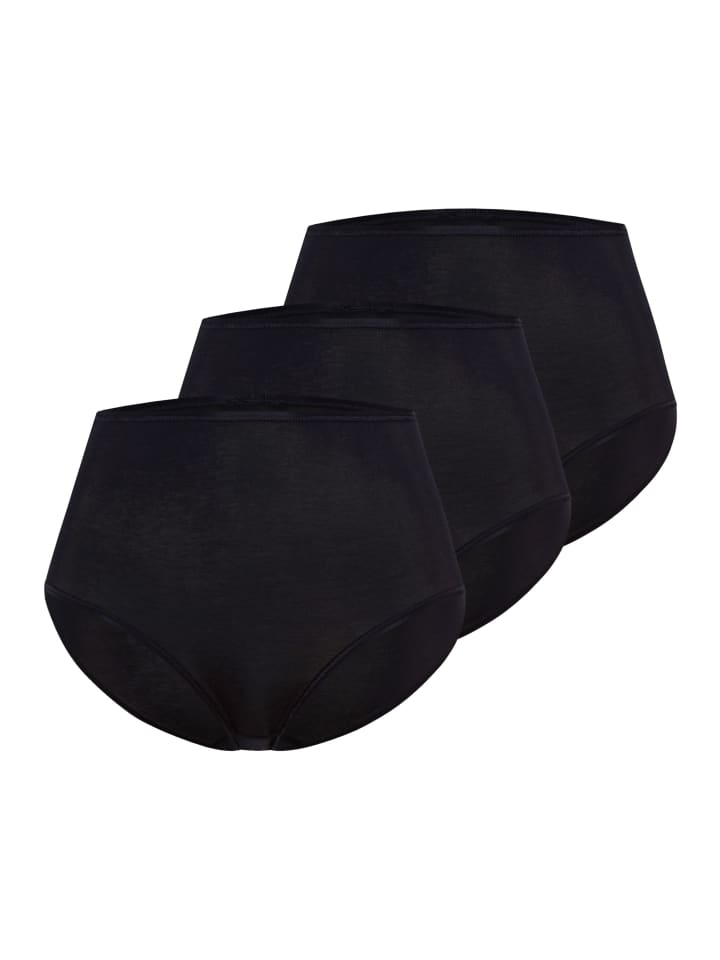 Maxi Slip Cotton Seamless in Schwarz