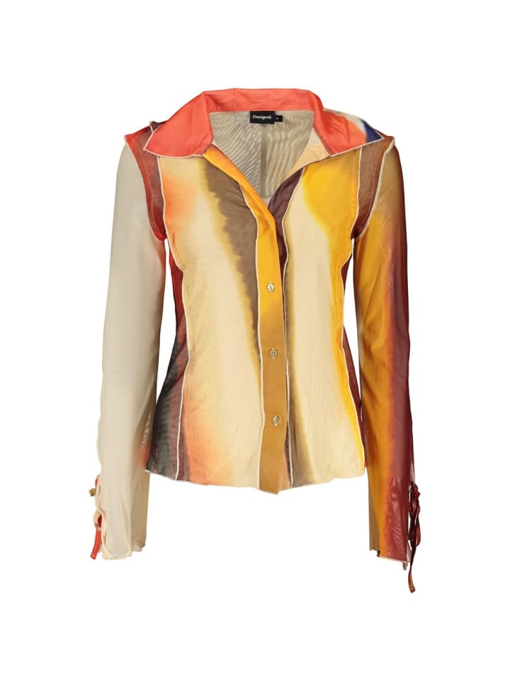 Beige Polyester Damen Hemd