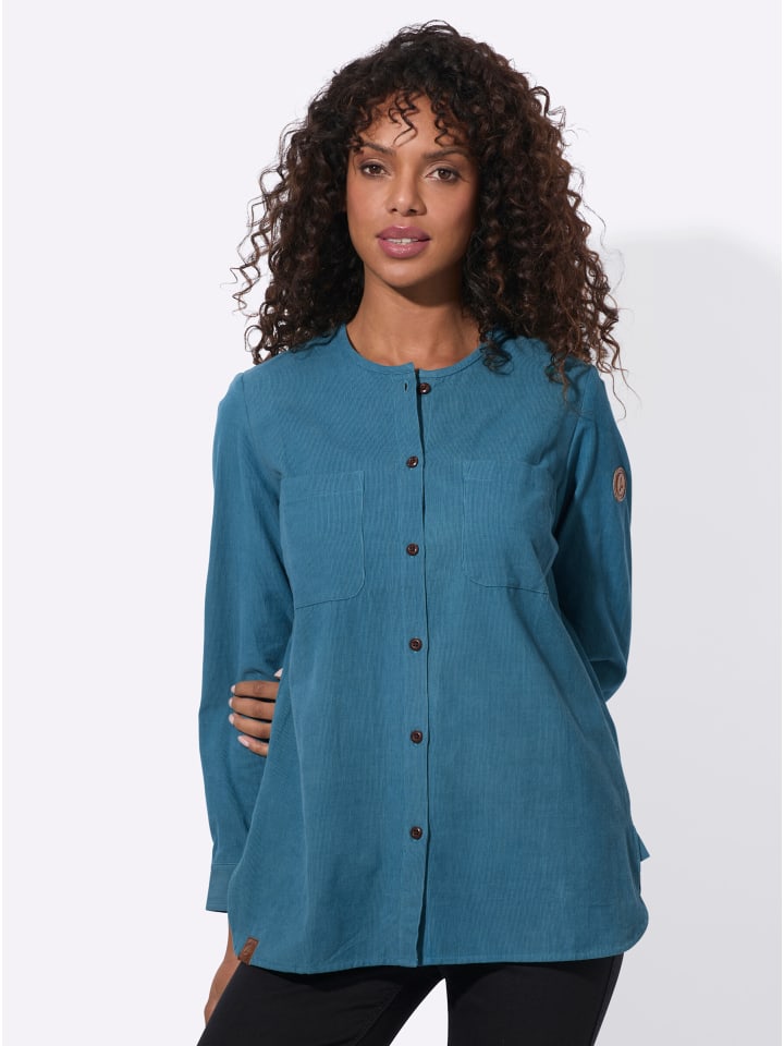 Cord-Bluse in topas