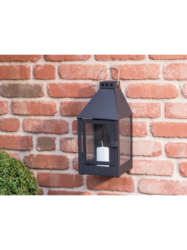 Allwetter Wandlaterne MINI Schwarz 36 cm