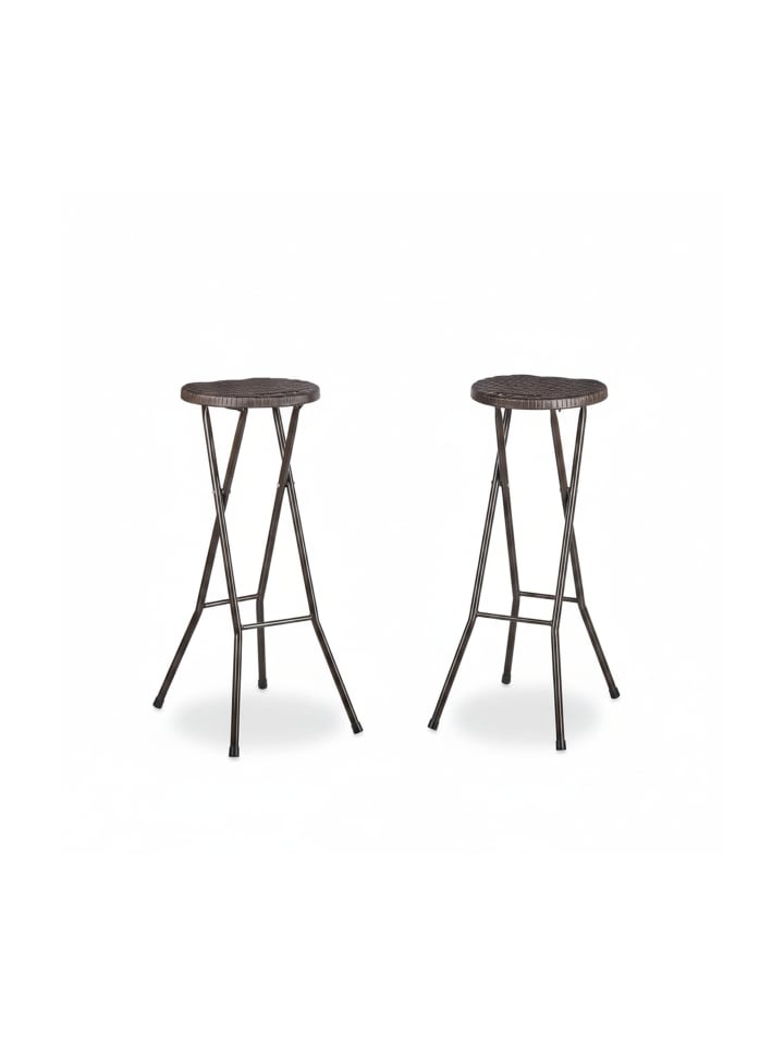 2x Barhocker in Braun - (B)32,5 x (H)80 x (T)29 cm