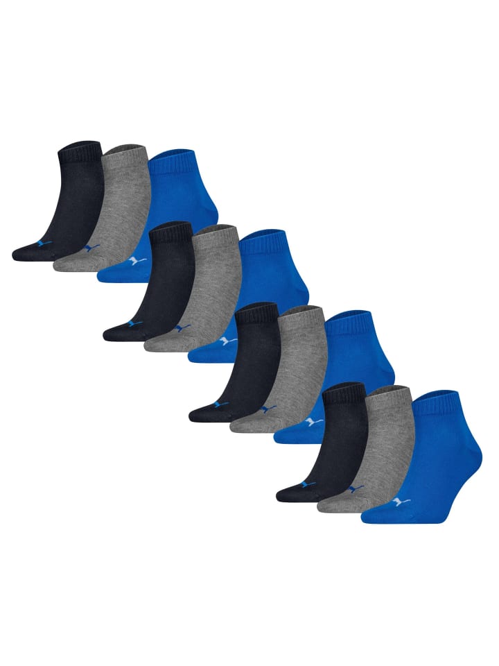 Socken 12er Pack in Grau/Blau