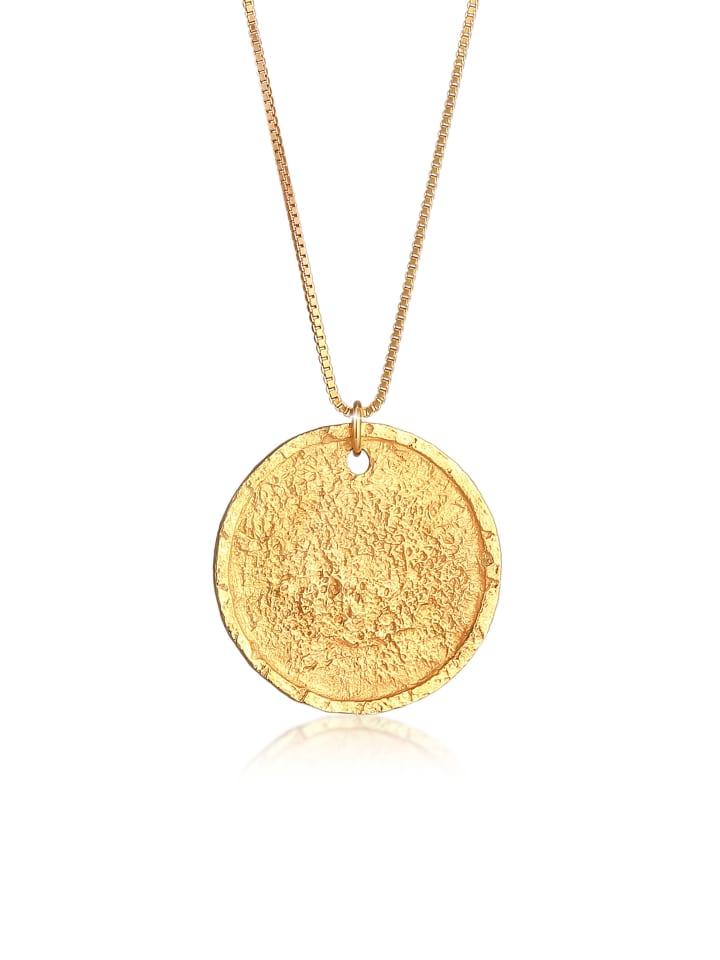 Halskette 925 Sterling Silber Geo in Gold