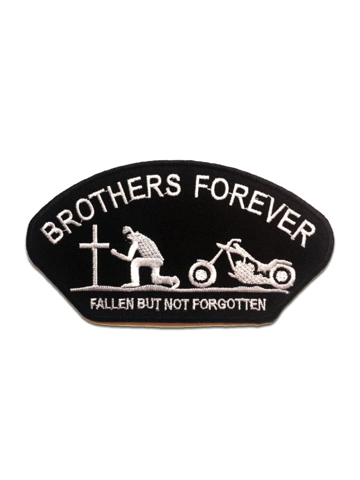 Brothers Forever BikerApplikation Bügelbild inSchwarz