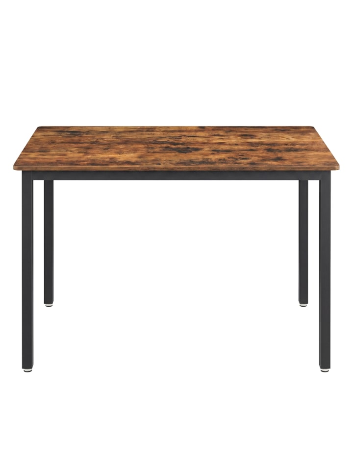 Esstisch Barnet in Vintagebraun-Schwarz - (B)110 x (H)77 x (T)70 cm