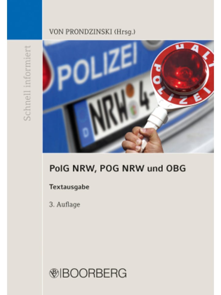 Buch - PolG NRW, POG NRW und OBG
