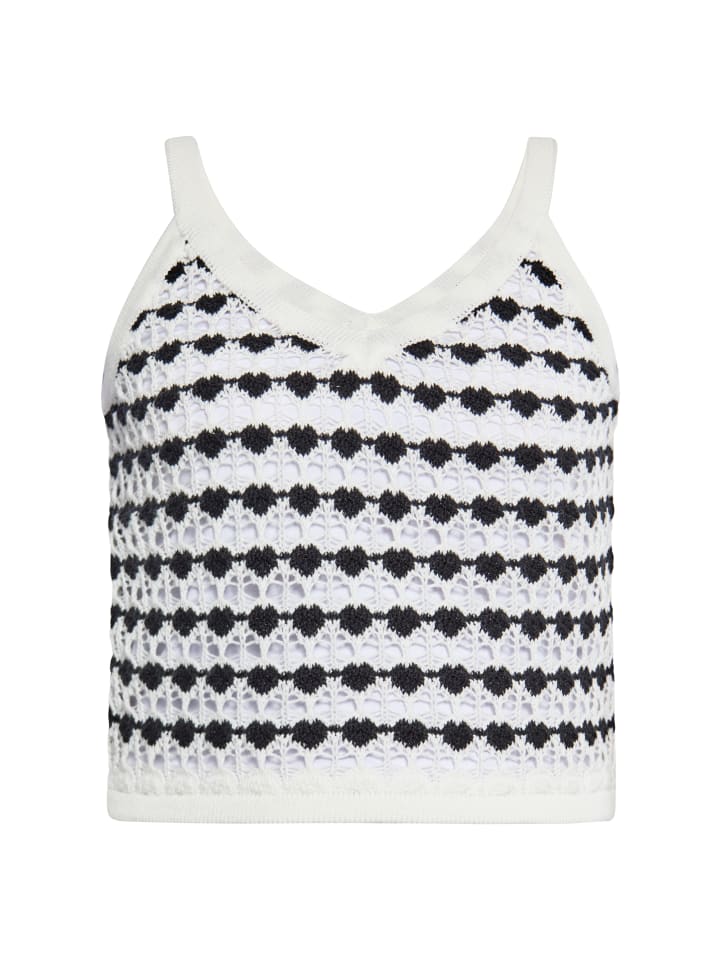 Damen Stricktop in SCHWARZ MEHRFARBIG