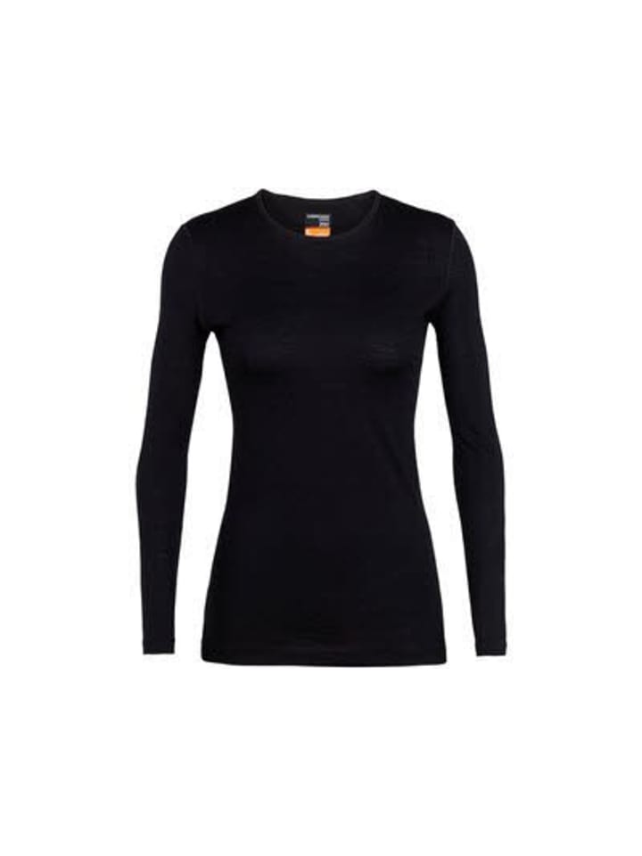 Langarmshirt in schwarz
