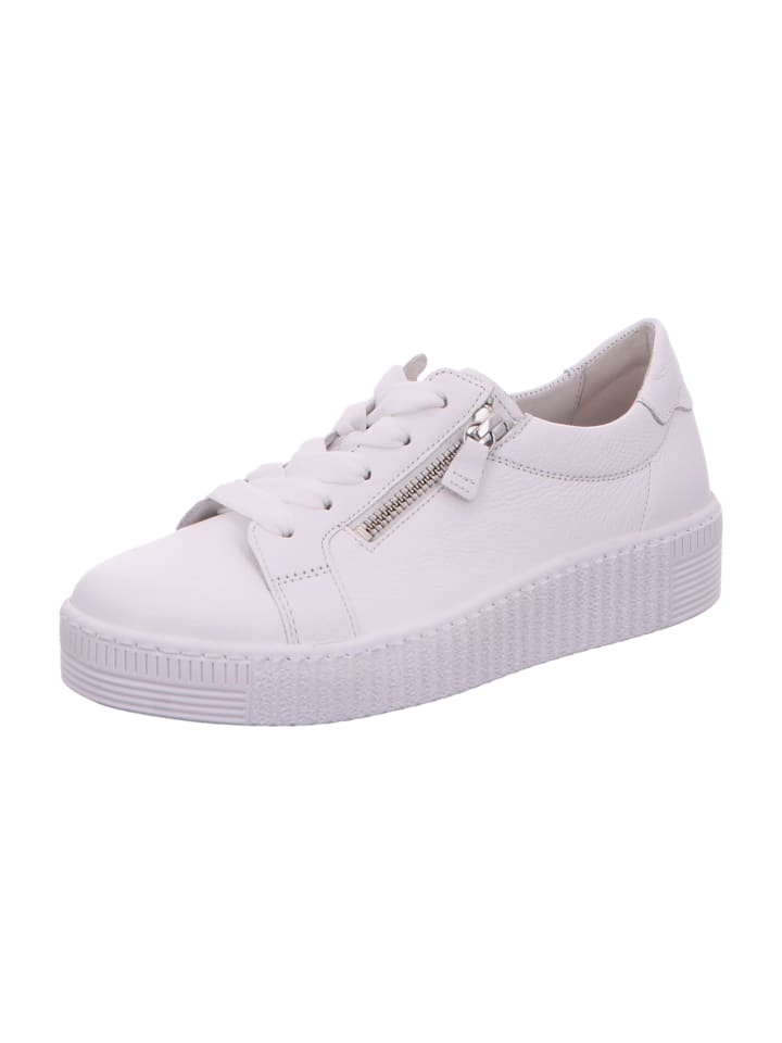 Sportliche Schnürschuhe in Weiß