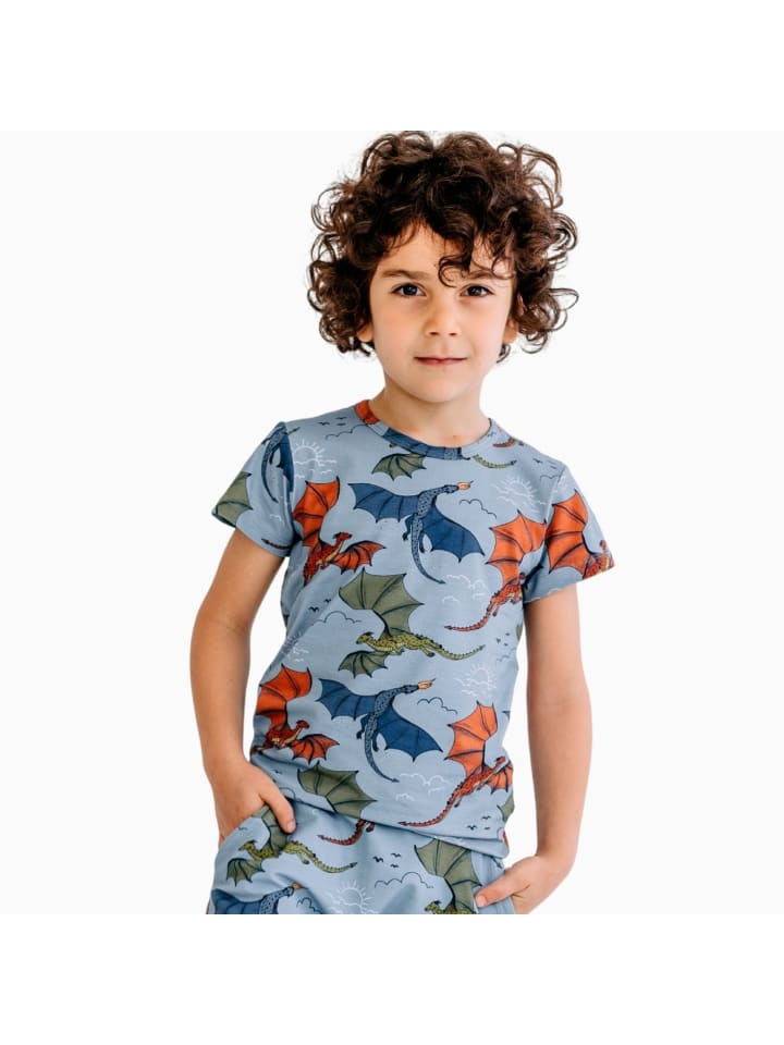 T-Shirt Colorful Dragon-T-Shirt