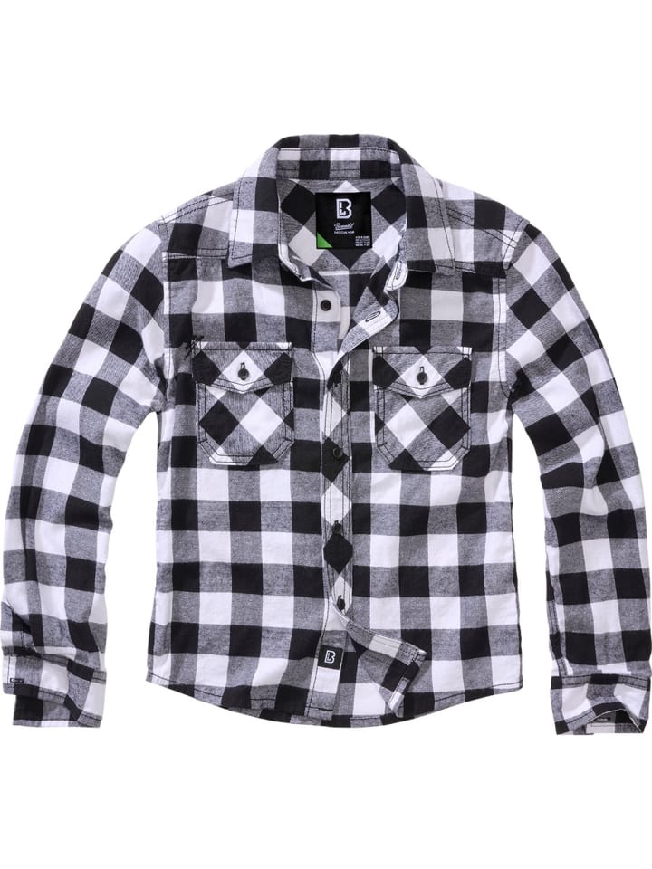 Hemd "Kids Check Shirt Long Sleeve" in Weiß