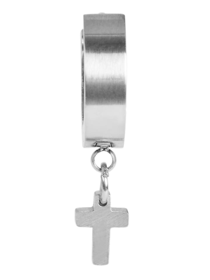 Unisex Anhänger – Kreuz Gravuranhänger aus Edelstahl in silber