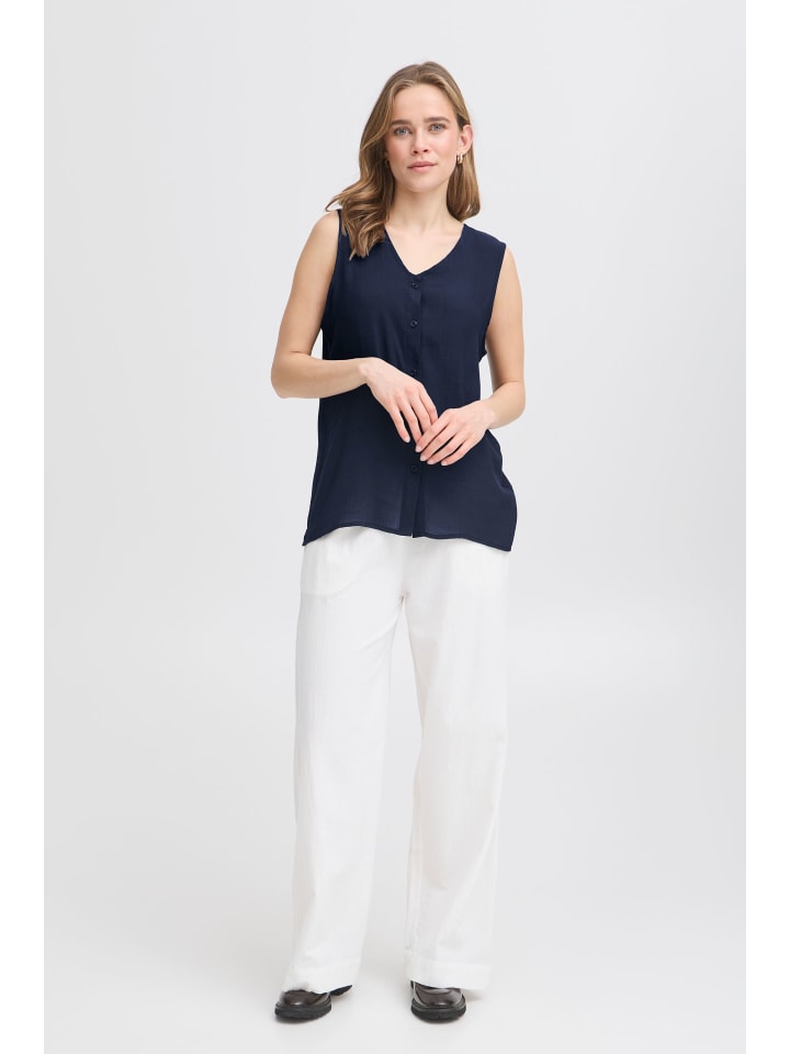 Ärmellose Bluse FRALYSSA Regular fit in Navy Blazer