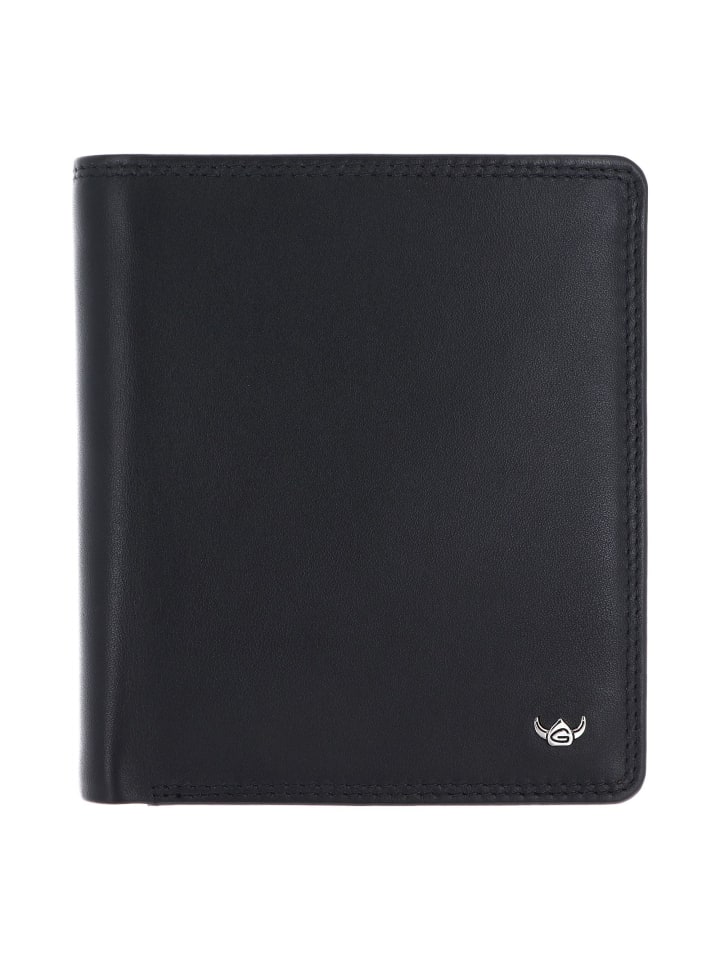 Polo Geldbörse RFID Schutz Leder 13 cm schwarz