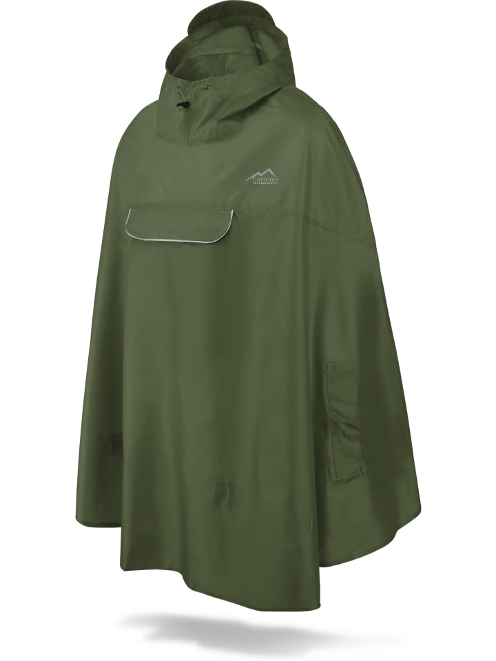 Regenponcho Cherrapunji in Oliv
