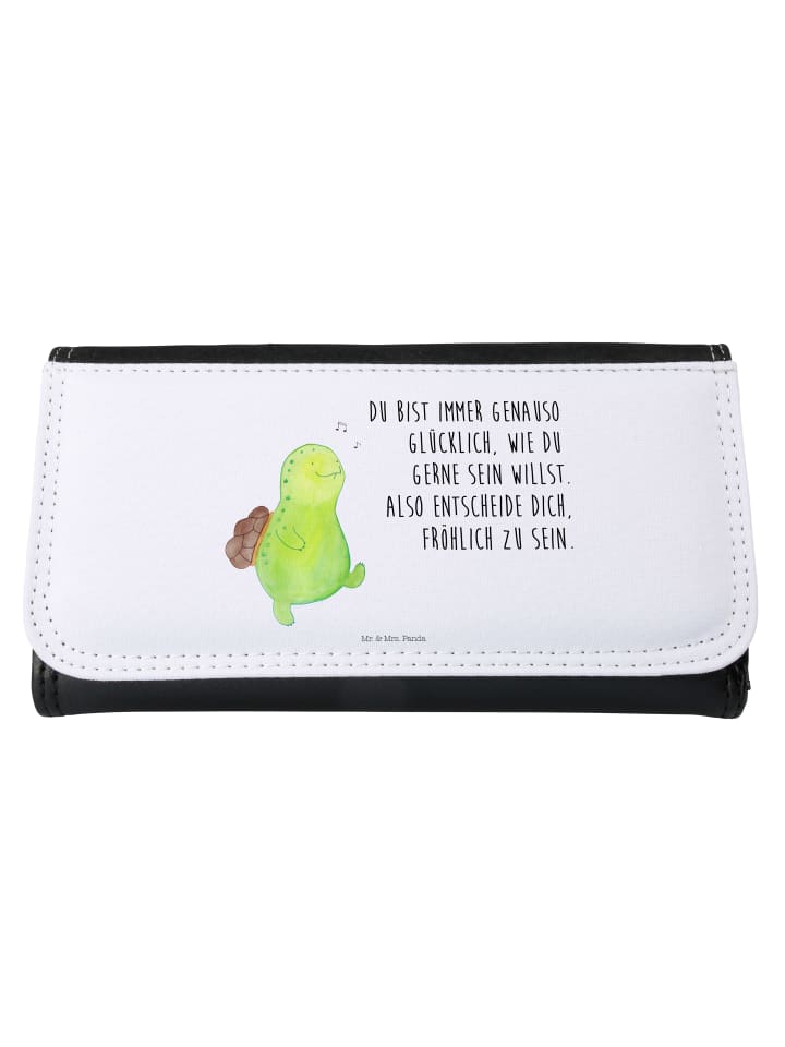 Wallet Schildkröte Pfeifen mit Spruch in Weiß
